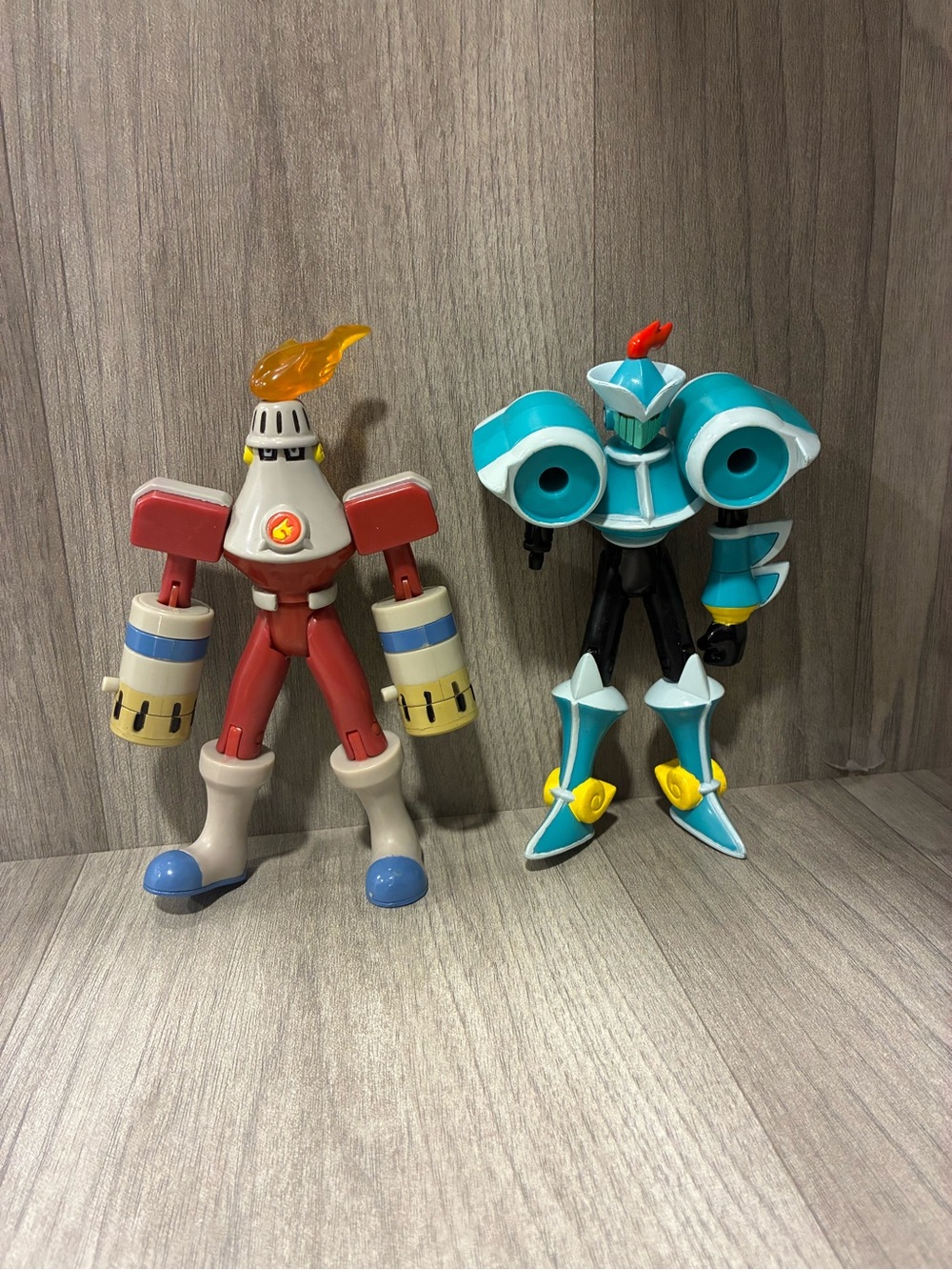 2004 Torchman & WindblastMan Windblast 6" NT Action Figure Mega Man Lot of 2